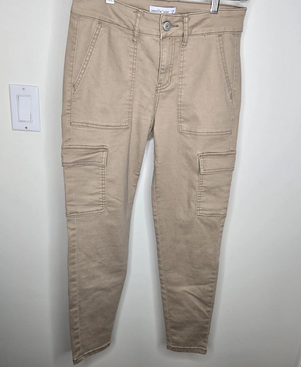Vanilla Star Khaki Cargo Jeans Size 7